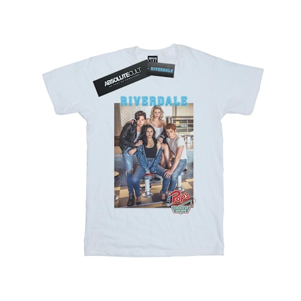 Riverdale Dam/Damer Pops Group Foto Bomull Boyfriend T-Shirt White 4XL