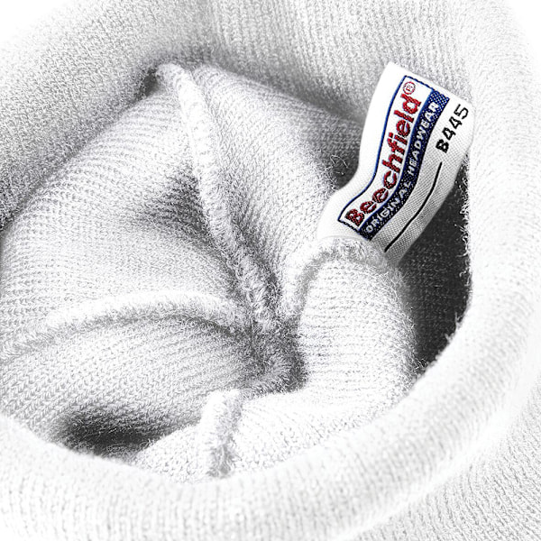 Beechfield Unisex Enfärgad Vintermössa / Huvudbonad (Perfekt för White One Size