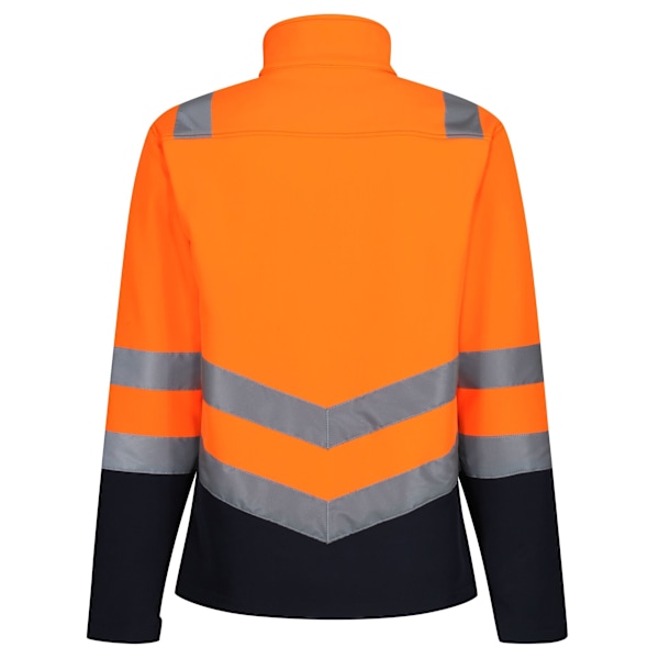 Regatta Hi-Vis 2-lagers softshelljacka XXL orange/marinblå Orange/Navy XXL