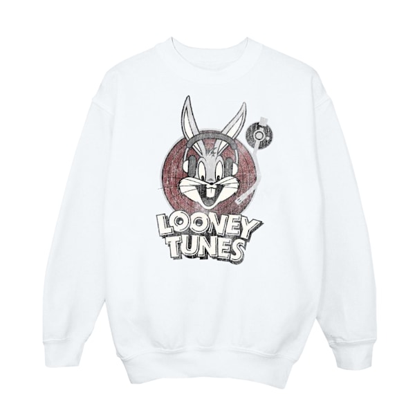 Looney Tunes Pojkar Bugs Bunny Cirkellogotyp Sweatshirt 7-8 År W White 7-8 Years