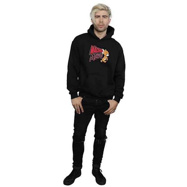 Tom And Jerry Macho Mouse Hoodie M Svart Black M