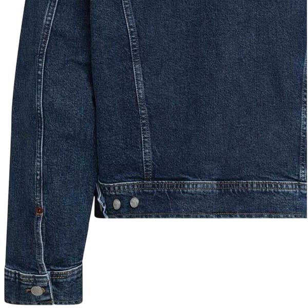 Replay Herrbroderad logotyp Comfort Jeansjacka XL Blå Blue XL