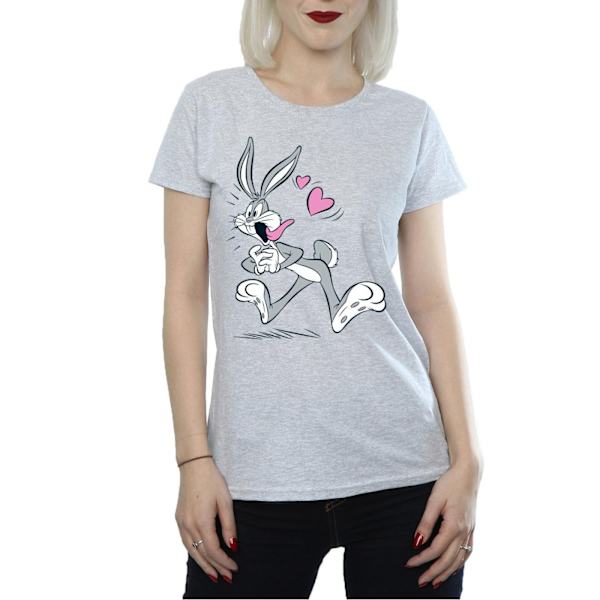 Looney Tunes Dam/Damer Bugs Bunny In Love Bomull T-shirt L Sports Grey L
