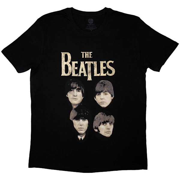 The Beatles Unisex Adult Four Heads T-Shirt XL Svart Black XL