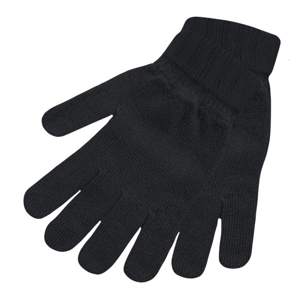 FLOSO Dam/Dam Thinsulate Vinterstickade handskar (3M 40g) O Black One size