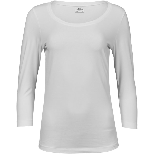 Tee Jays Dam/Dam Stretch 3/4-ärmad T-shirt XXL Vit White XXL