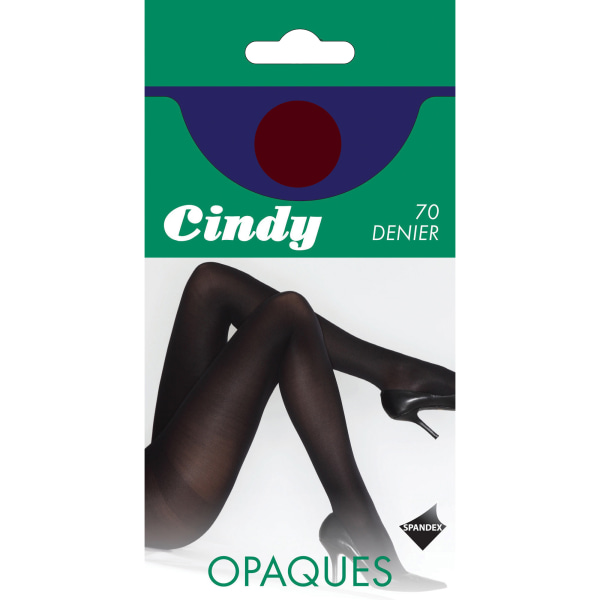 Cindy Dam/Dam 70 Denier Opaque Tights (1 par) Medium (5f) Dark Wine Medium (5ft-5ft8”)