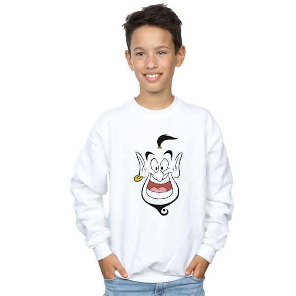 Disney Pojkar Aladdin Ande Ansikte Tröja 7-8 År Vit White 7-8 Years