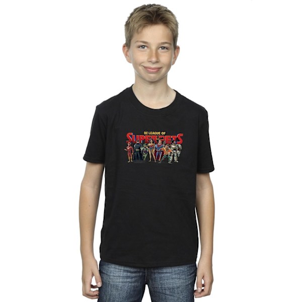 DC Comics Boys DC Comics DC League Of Super-Pets Group Logo T-S Black 3-4 Years