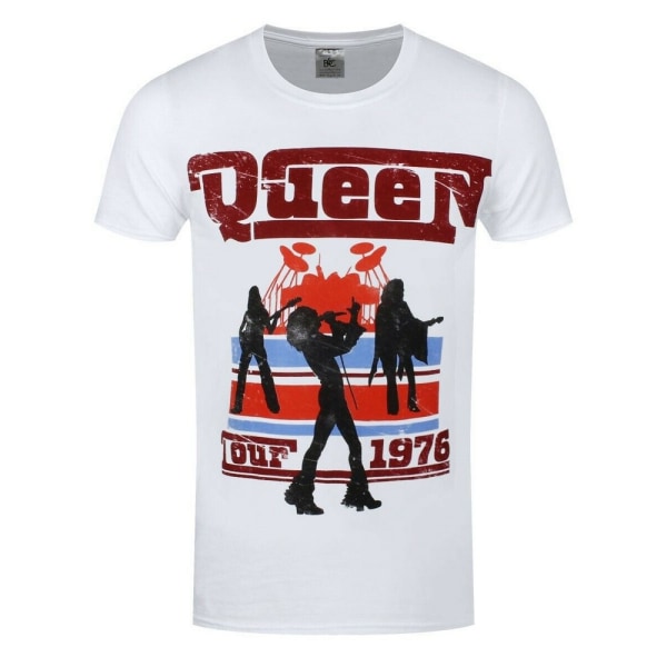 Queen Unisex Vuxen 1976 Tour Silhouette T-shirt L Vit White L