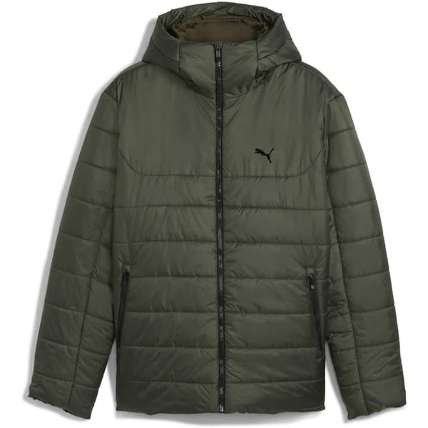 Puma Herr Essentials Isolerad Jacka med Huva S Mörk Oliv Dark Olive S