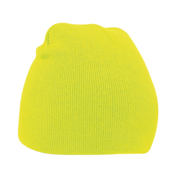 Beechfield Unisex Vuxen Original Pull-On Beanie En Storlek Fluore Fluorescent Yellow One Size