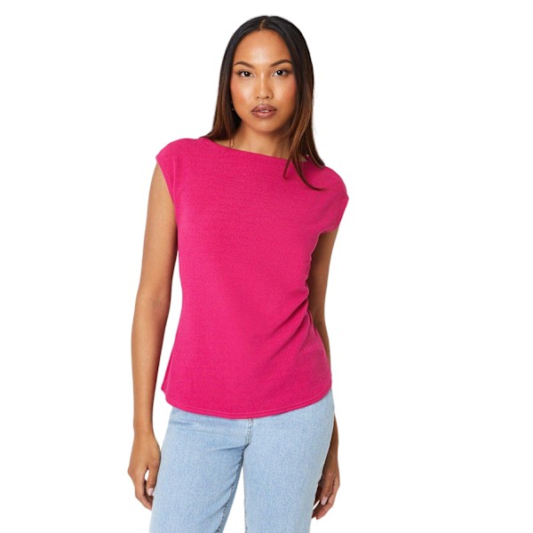 Principles Dam/Dam Textured Jersey Top 18 UK Rosa Pink 18 UK