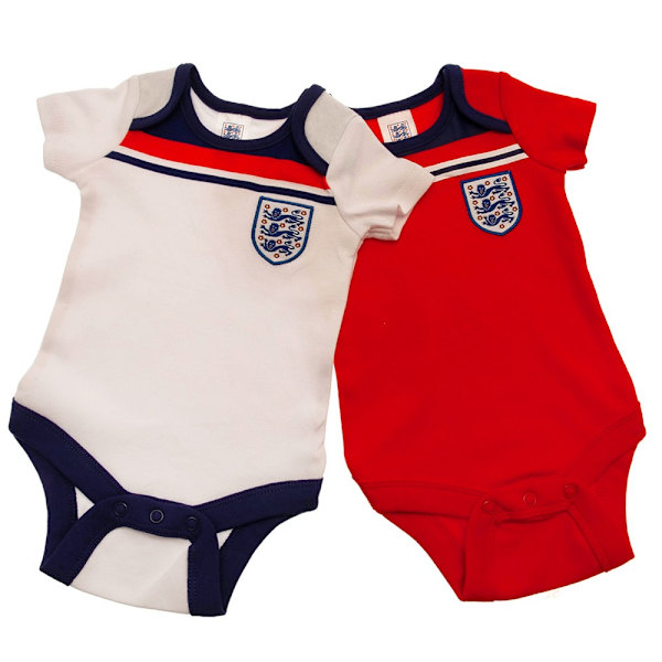 England FA Baby Retro Body 6-9 månader Vit/Röd/Blå White/Red/Blue 6-9 Months