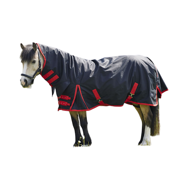 Firefoot Pony Combo Neck Hästtäcke Utedäck 3´ 3 Svart/Röd Black/Red 3´ 3