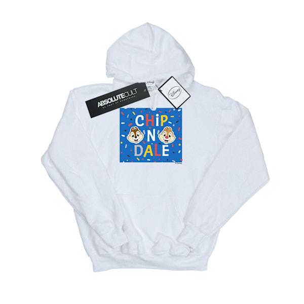 Disney Herr Chip N Dale Blå Ram Hoodie S Vit White S