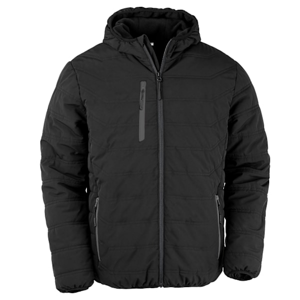 Result Genuine Recycled Mens Compass Padded Jacket M Black Black M