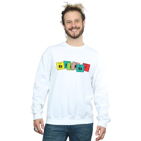 The Big Bang Theory Herr Bazinga Element Sweatshirt 3XL Vit White 3XL