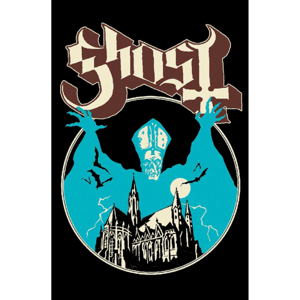 Ghost Opus Eponymous Textile Poster 106cm x 70cm Svart/Blå Black/Blue 106cm x 70cm