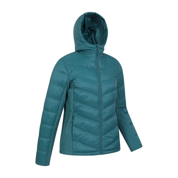 Mountain Warehouse Turbine Vadderad Softshelljacka för Dam Teal 8 UK
