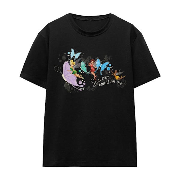 Disney Fairies Unisex Vuxen You Can Count On Me Tingeling & R Black XL