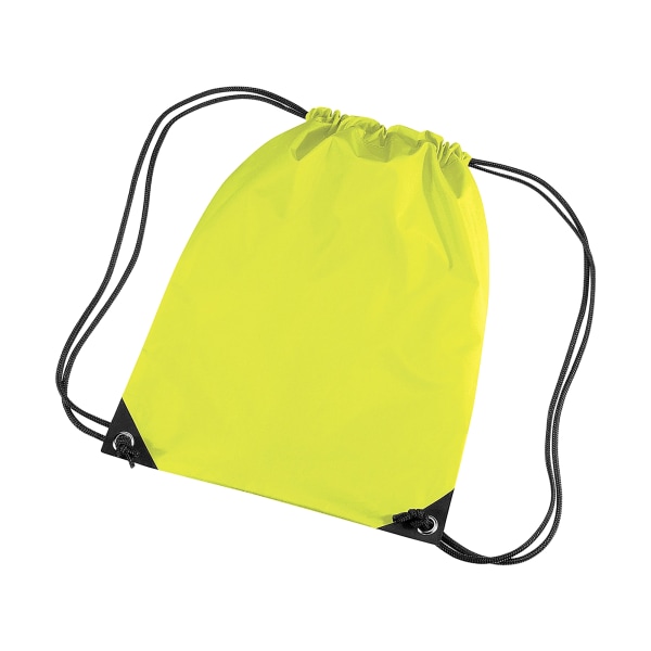 Bagbase Premium Gymsac Water Resistant Bag (11 liter) (Pack Of Fluoresent Yellow One Size