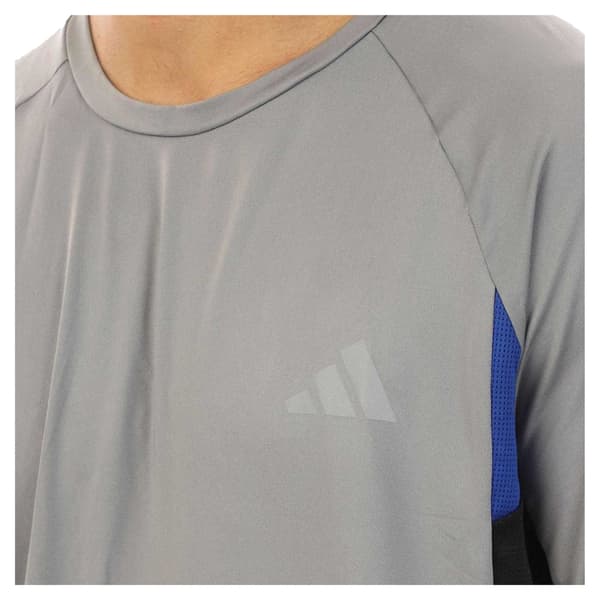 Adidas Herr 3 ränder Climacool Slim T-shirt M Grå Grey M