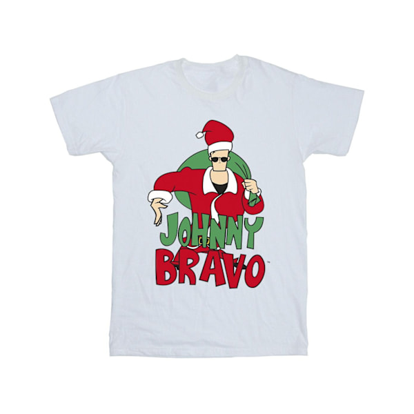 Johnny Bravo herr Johnny Christmas T-shirt 4XL vit White 4XL