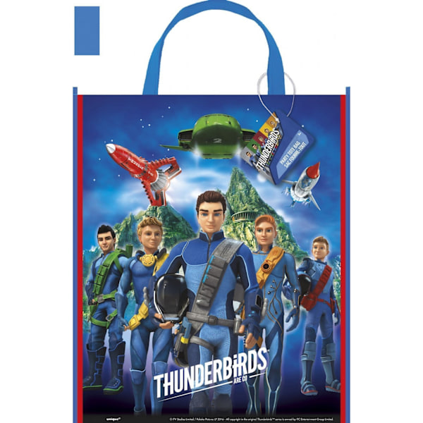 Thunderbirds Logo Plastkasse En Storlek Blå Blue One Size