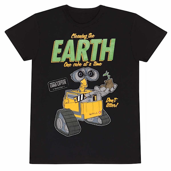 Wall-E Unisex Vuxen Rengöring Jorden WALL-E T-Shirt XL Svart Black XL