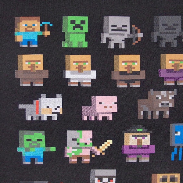 Minecraft Girls Sprites T-shirt 11-12 år Svart/Flerfärgad Black/Multicoloured 11-12 Years