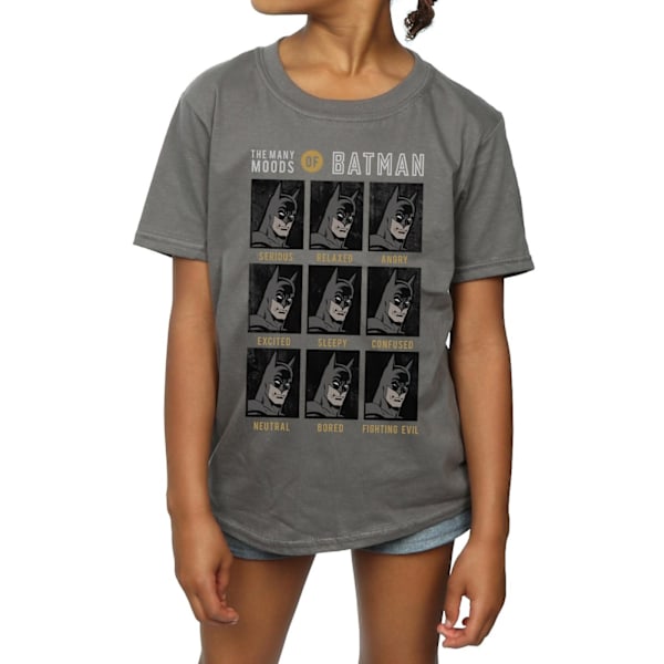 DC Comics Girls The Many Moods Of Batman Bomull T-shirt 12-13 år Charcoal 12-13 Years