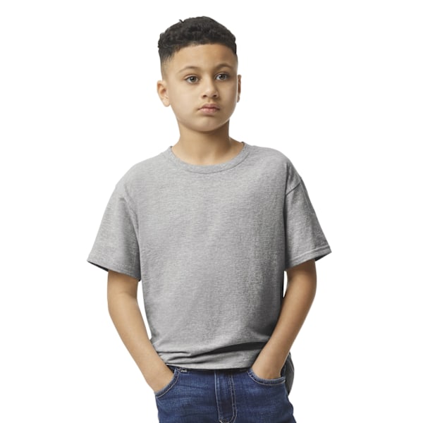 Gildan Barn/Kids Enkelt Lätt T-shirt 7-8 År Sport Sports Grey 7-8 Years