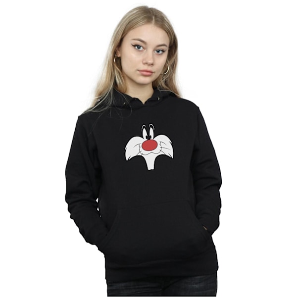 Looney Tunes Dam/Damer Sylvester Big Face Hoodie XXL Svart Black XXL