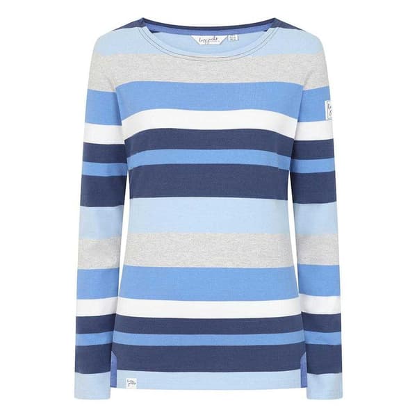 Lazy Jacks Dam/Dam Multi Stripe Breton Topp M Vinterblå Winter Blue M