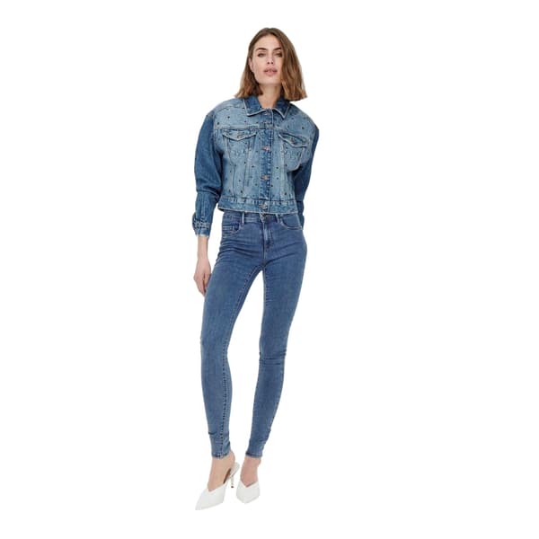 Only Dam Skinny Jeans M S Mellanblå Medium Blue M S