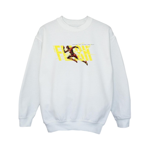 DC Comics Boys The Flash Lightning Dash Sweatshirt 5-6 år Vit White 5-6 Years