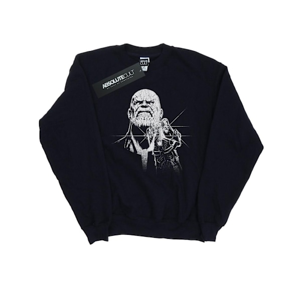 Marvel Boys Avengers Infinity War Fierce Thanos Sweatshirt 5-6 Navy Blue 5-6 Years