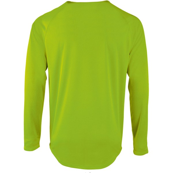 SOLS Sportig Långärmad Performance T-shirt för män XXL Neongrön Neon Green XXL