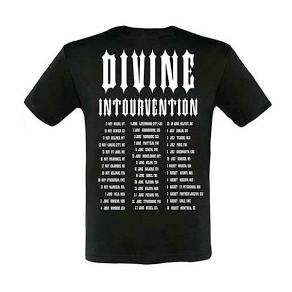 Slayer Unisex Adult Intervention 2014 Dates Back Print T-Shirt Black S