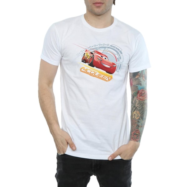 Cars Mens Lightning McQueen Cotton T-Shirt L Vit White L