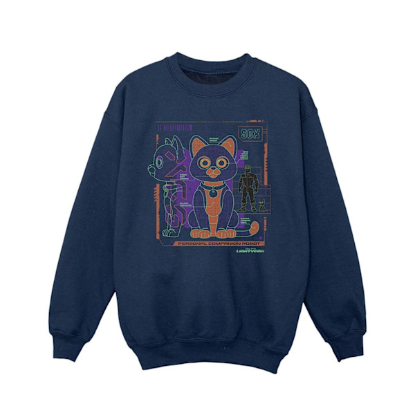 Disney Girls Lightyear Sox Teknisk Sweatshirt 3-4 År Marinblå Navy Blue 3-4 Years