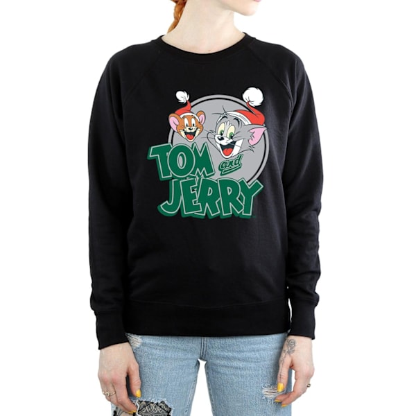 Tom And Jerry Dam/Damer Julhälsningar Sweatshirt M Svart Black M