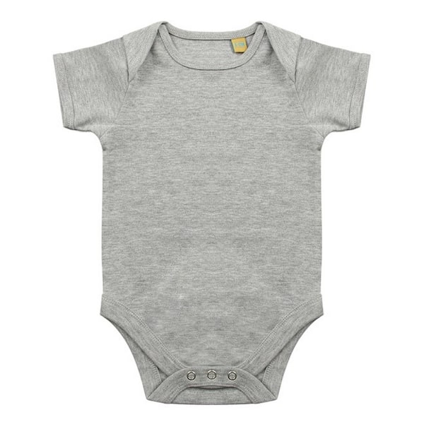 Larkwood Toddler Short-Sleeved Bodysuit 6-12 Months Heather Grå Heather Grey 6-12 Months