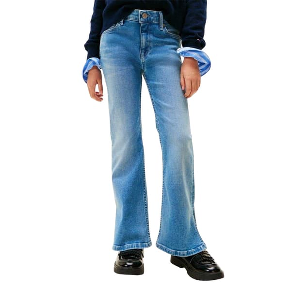 Tommy Hilfiger Flared Jeans för flickor 16 år Ljusblå Light Blue 16 Years