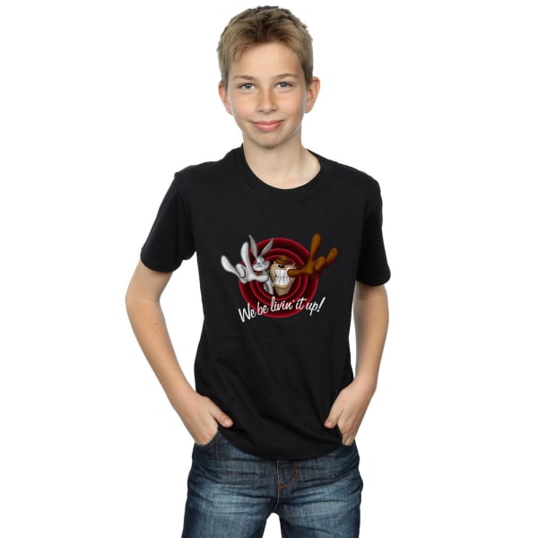 Looney Tunes Boys Livin´ It Up T-shirt 12-13 år Svart Black 12-13 Years