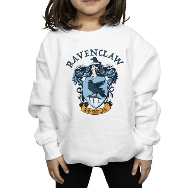 Harry Potter Flickor Ravenclaw Sweatshirt 5-6 År Vit White 5-6 Years