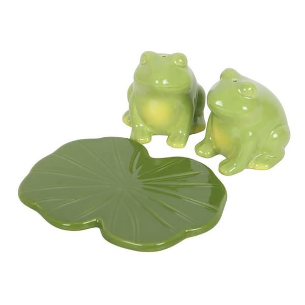 Something Different Luna Groda Salt- och Pepparströare En Storlek Green One Size