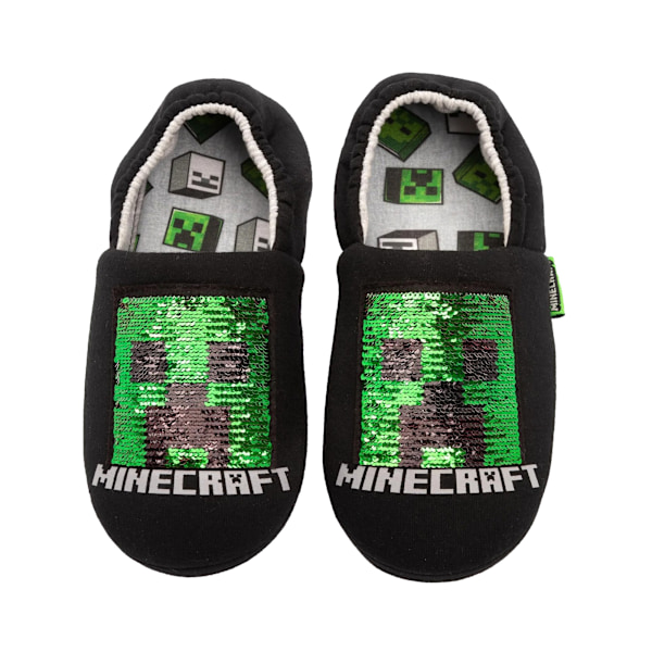 Minecraft Pojkar Sekvens Tofflor 13 UK Barn Svart/Röd/Grön Black/Red/Green 13 UK Child