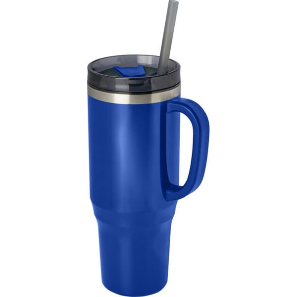 Melbourne 1200ml Mugg med Sugrör One Size Royalblå Royal Blue One Size